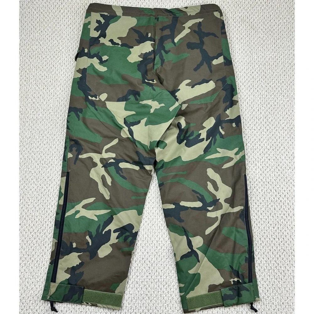 US Military Pants Size L Reg Woodland Camo Army Cold Weather Barrier Trousers